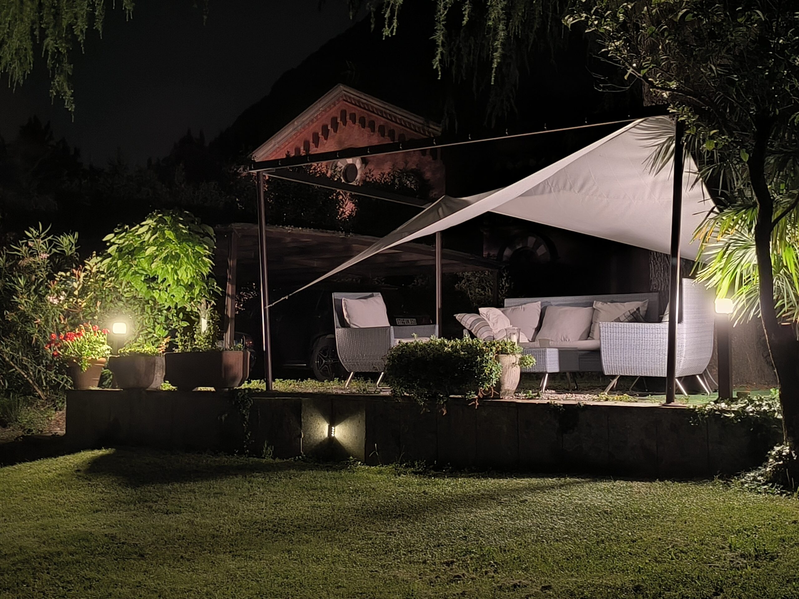 Gazebo di notte